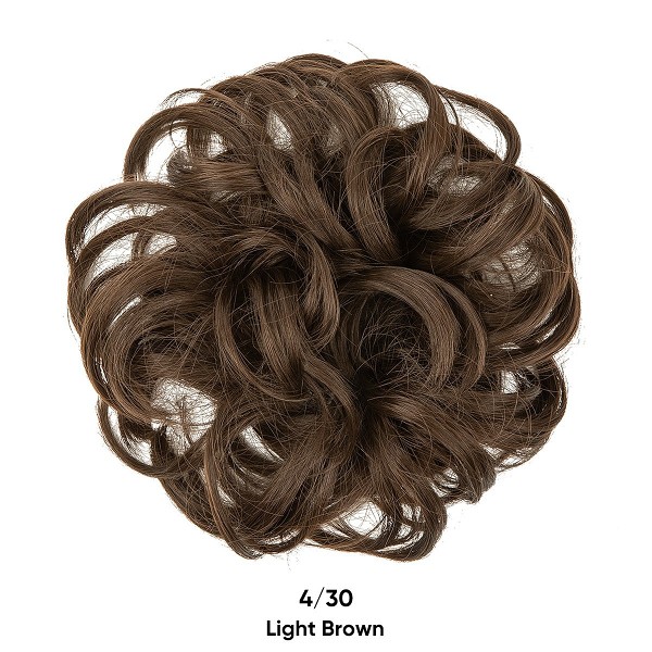 Messy Curly Hair Wig Bun