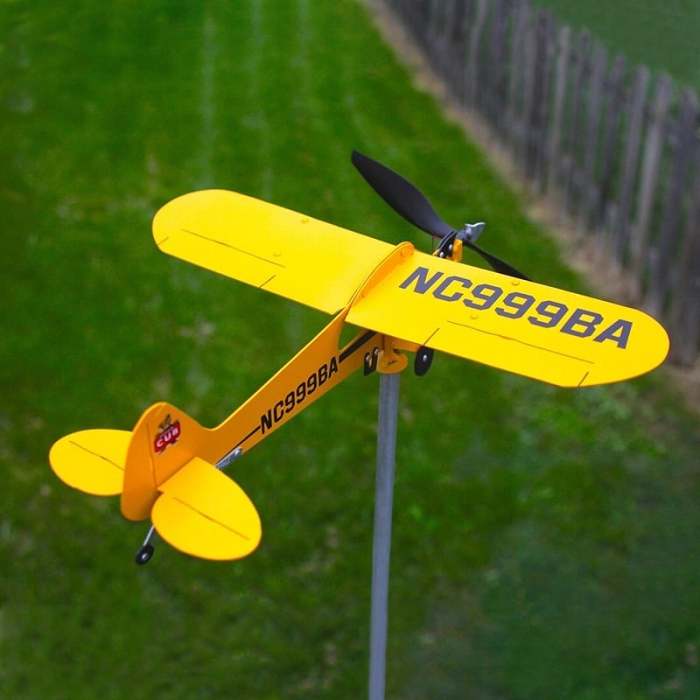 Piper J3 Cub Airplane Weathervane