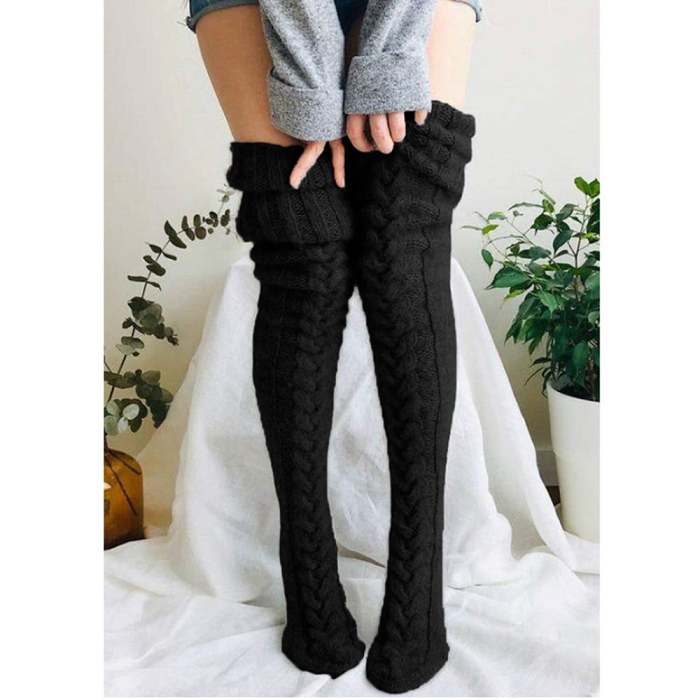 Christmas Hot Sale - Women's knitted warm leg socks