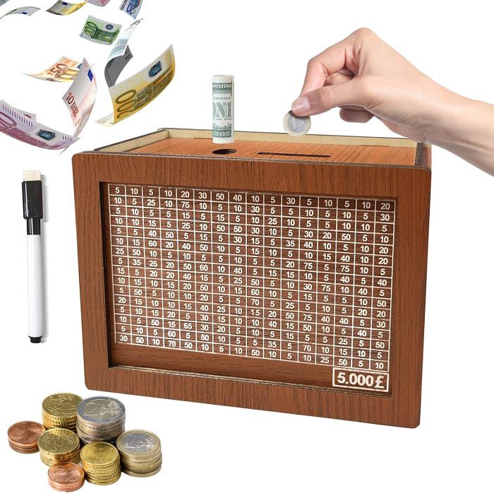 Retro Wooden Money Box