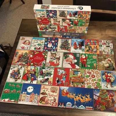 Christmas Advent Calendar Jigsaw Puzzle 1000pcs