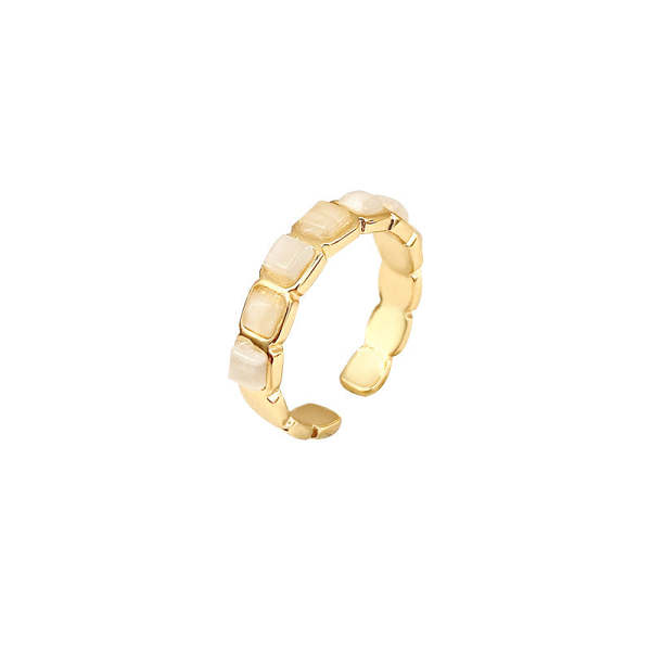 Florence Gold Pearl Ring