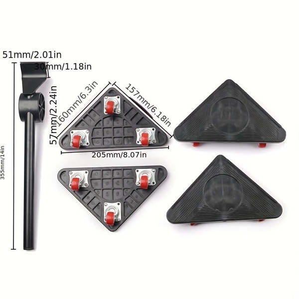 Heavy-Duty Dolly Furniture Mover Set