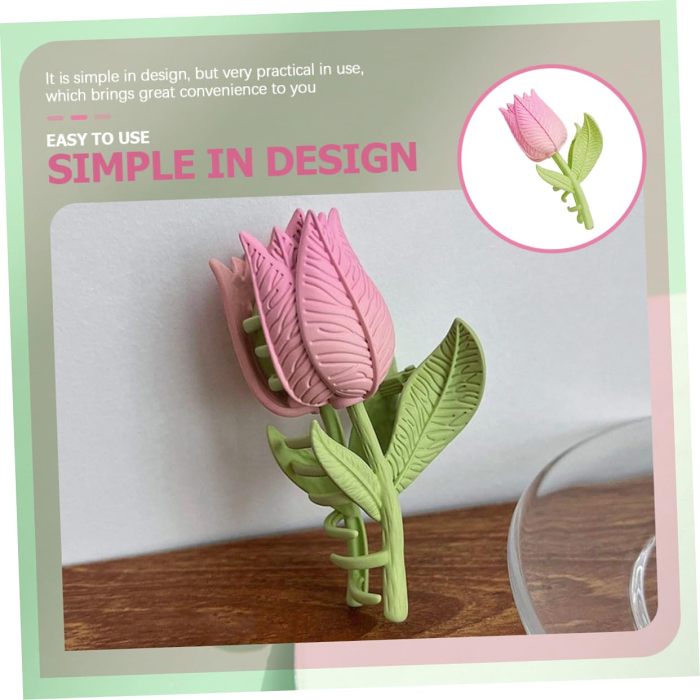 Tulip Catch Flower Hair Clip