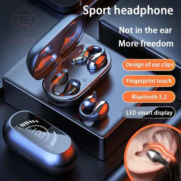 Spring Sale 49% OFF Wireless Ear Clip Bone Conduction Headphones