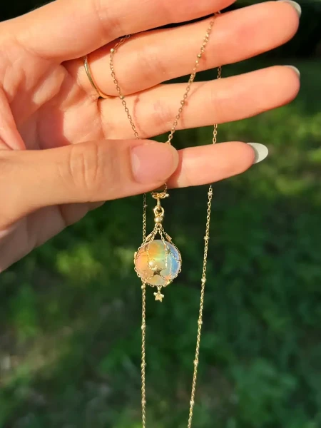 Rainbow Moonstone NecklaceLimited Time Offer, Hurry!