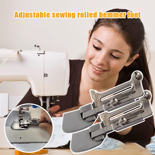 New Year 2024 Sale 49% OFFAdjustable Sewing Rolled Hemmer Foot