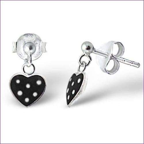 Silver Heart Earrings Studs