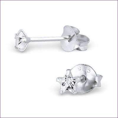 Silver Star Earrings