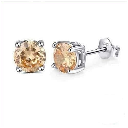 Birthstone Stud Earrings