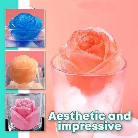 LAST DAY 48% OFF - 3D Rose Shape Ice Cube Mold