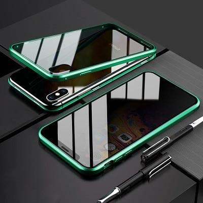 Anti Peep Magnetic Privacy Glass Case for iPhone Antispy Protective Cover