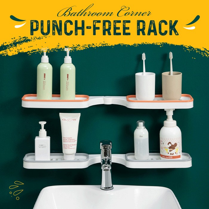 Bathroom Corner Punch-Free Rack - BUY 2 FREE SHIPPING