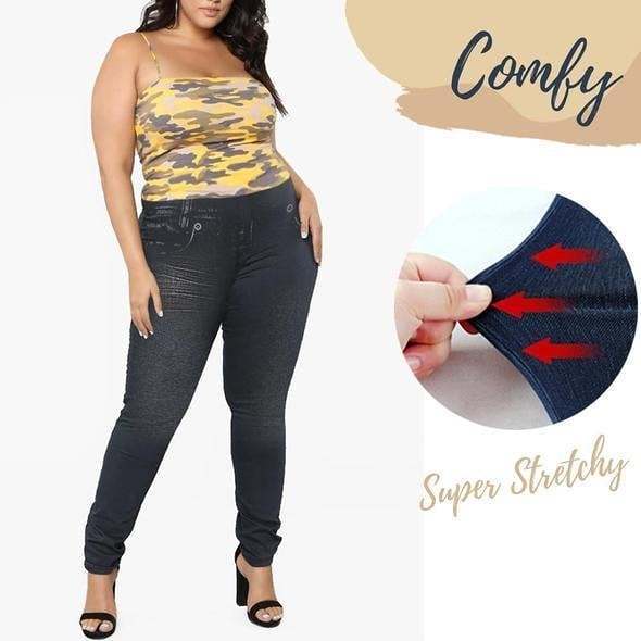 Buy 2 Free ShippingPlus Size Toning Jeans Leggings
