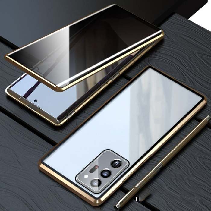 High Definition Magnetic Tempered Glass Double-sided Phone Case For Samsung