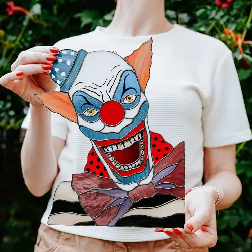 Halloween Sale 60% OFF--Killer Clown Suncatcher Window hangings Hallow