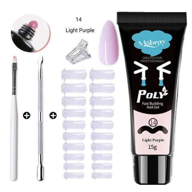 Multielement gel nail kit