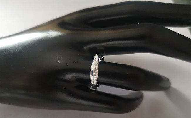 Infinity Silver Engagement Ring