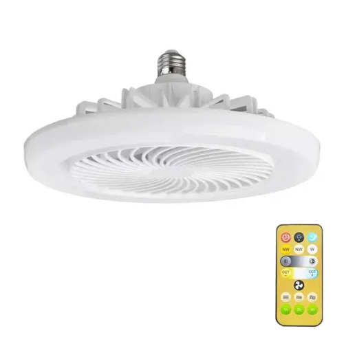 E27 Fan Light Smart 3-in-1 Ceiling Fan with Remote Control