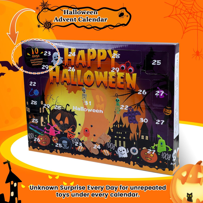 Halloween Advent Calendar Toy Set（Save 49% on the first week of p
