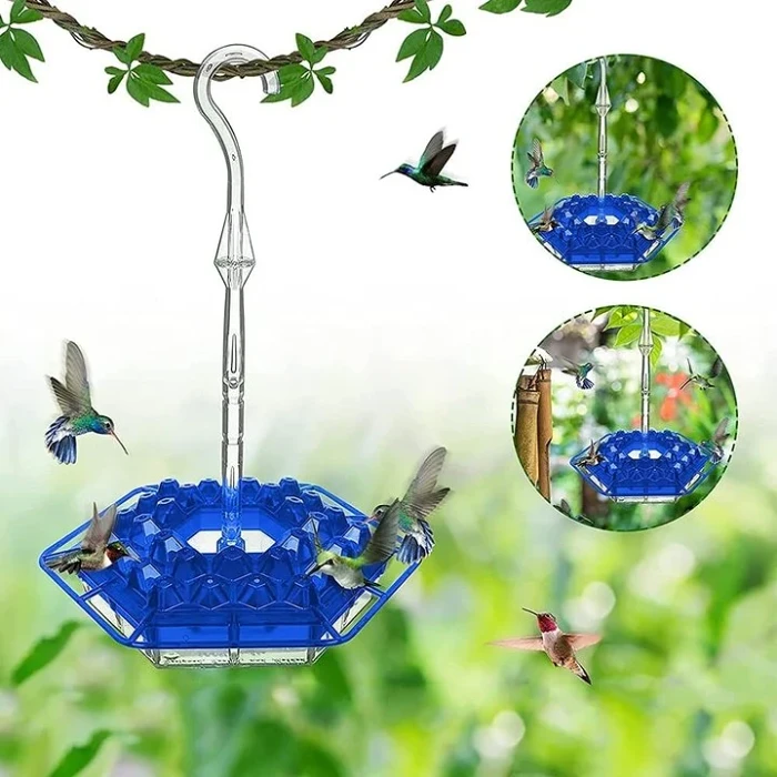 Hummingbird Feeder With Perch And Built-in Ant Moat - Warm Hummingbird Gift