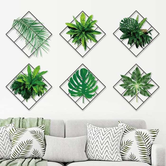 49% Off Today3D Green Plant Wall Sticker