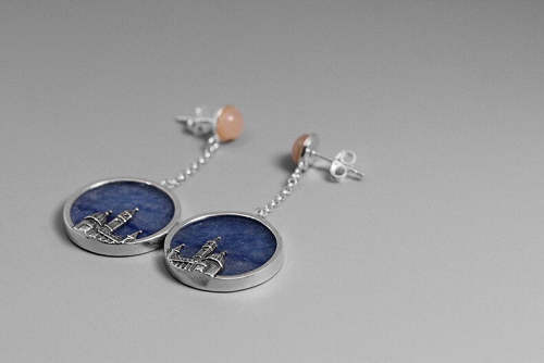 Moonstone Silver Earrings