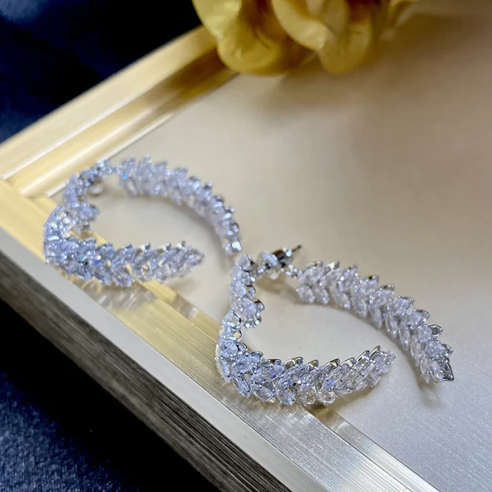 Firaluna | French Crystal Love Earrings