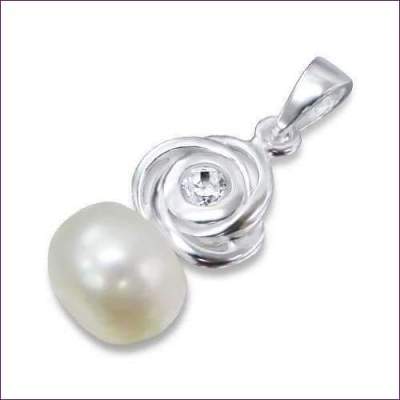 Mother of Pearl Silver Pendant