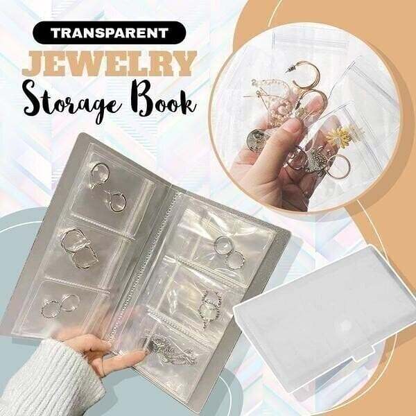 (2022 New Year Pre Sale - SAVE 50% OFF)Transparent Jewellery Storage Book Set-Buy 2 Get 1 Free- $8.5 Each Only Today!