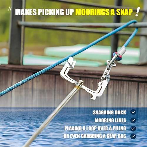Telescoping Automatic Boat Dock Hook