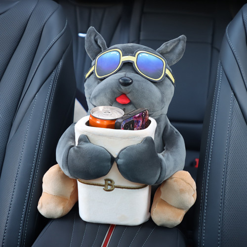 Sunglasses Pug 2-in-1 Car Tissue Box