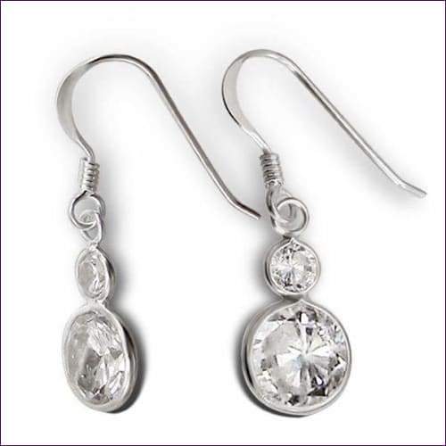 Silver Drop Earrings