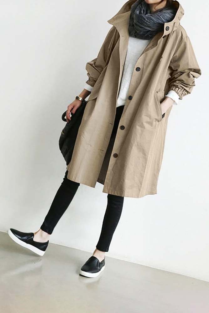 Oversized Hooded Windbreaker