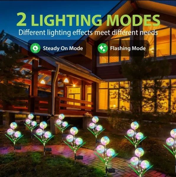 Solar Dandelion Garden Night Lantern