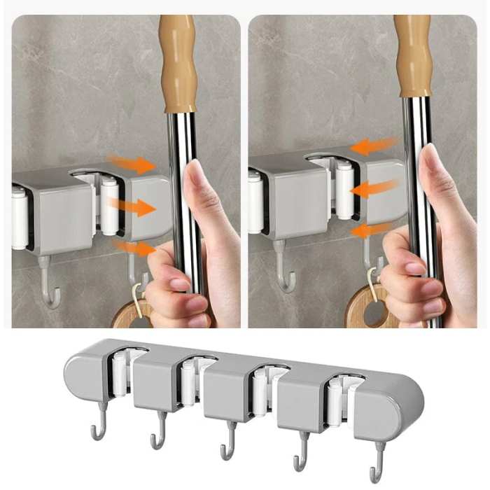 Hot Sale 48% OFF Multifunctional Mop Holder with Hook
