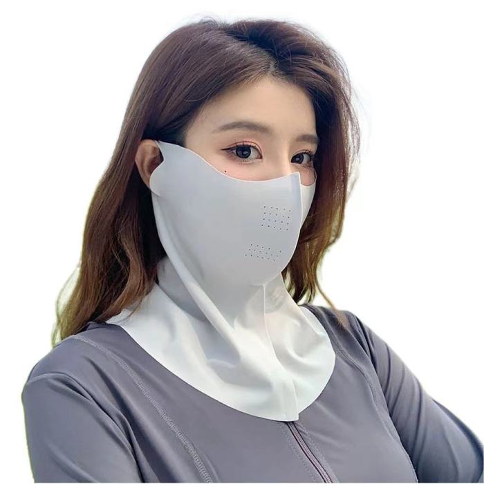 Ligart UV Face Mask Washable Reusable Exercise Breathable Sun Protection Golf Sports Face Mask for Women Solid Color