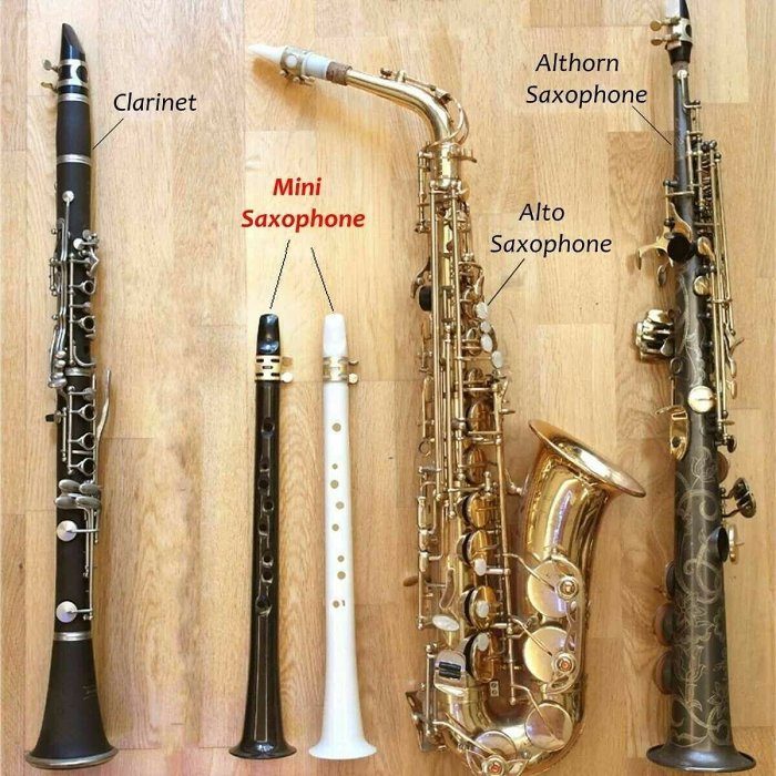 Key Of C Two Octave Range Pocket Travel Saxphone