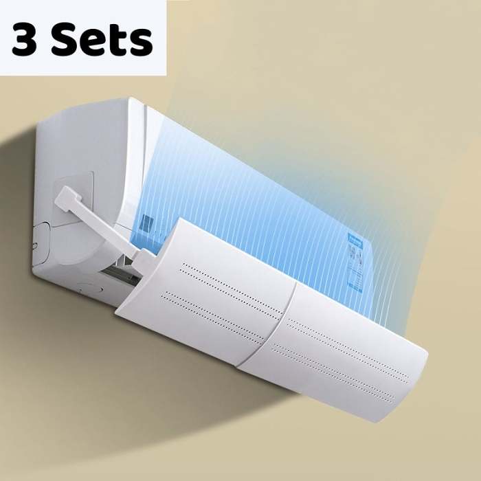 Retractable Air Conditioner Air Deflector