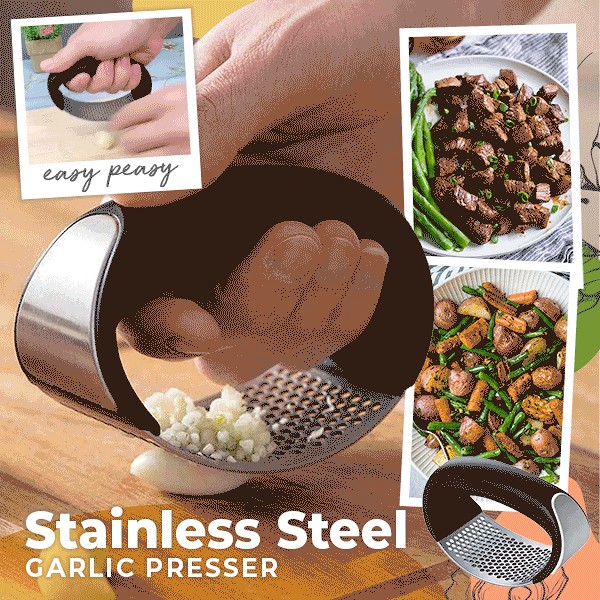 (NEW YEAR 2022 SALE 45% OFF  - Special Offer Now) Stainless Steel Garlic Presser