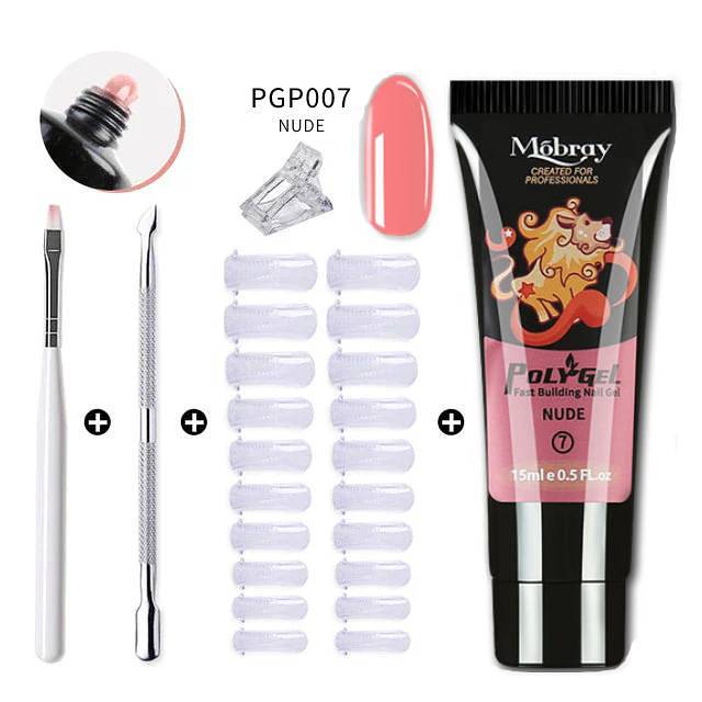 Multielement gel nail kit