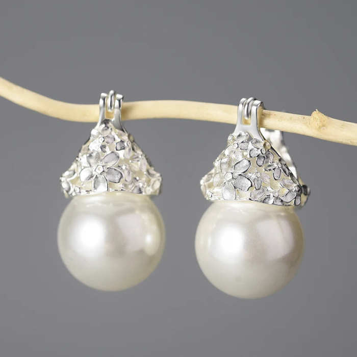 925 Silver Charm Earrings: Choose Your Theme - Crystals, Leaves, Teapots!