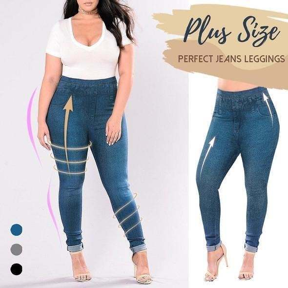 Buy 2 Free ShippingPlus Size Toning Jeans Leggings