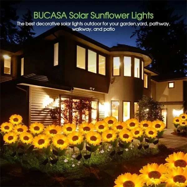 Last Day 70% OFF-- Waterproof Solar Sunflower Light