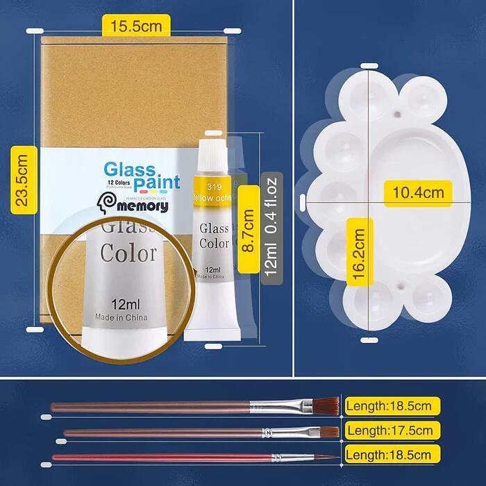 Liquid Metallic Glass Paint Set