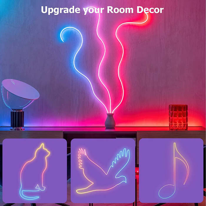 APP Application Control Graffiti Smart LED Light With Neon Strip