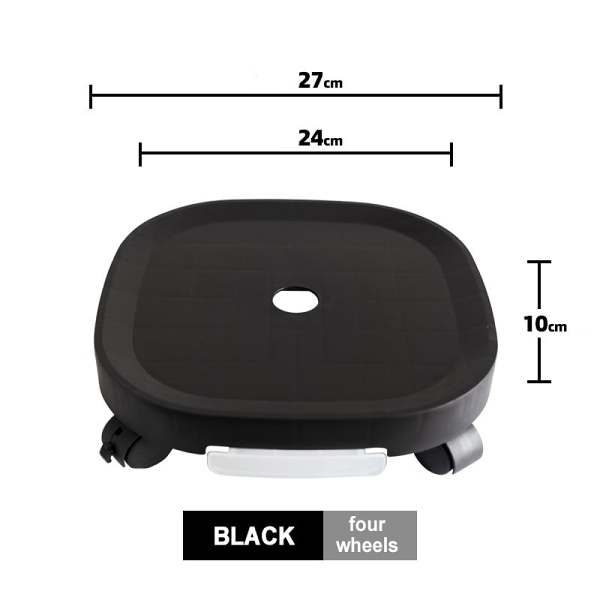 Mobile flower pot tray thickened resin universal wheel with water box