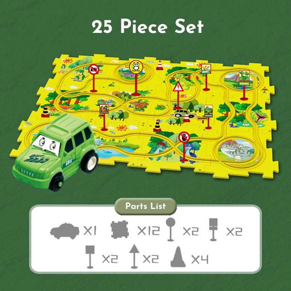 Christmas Gift-Kids Car Track Puzzle Set