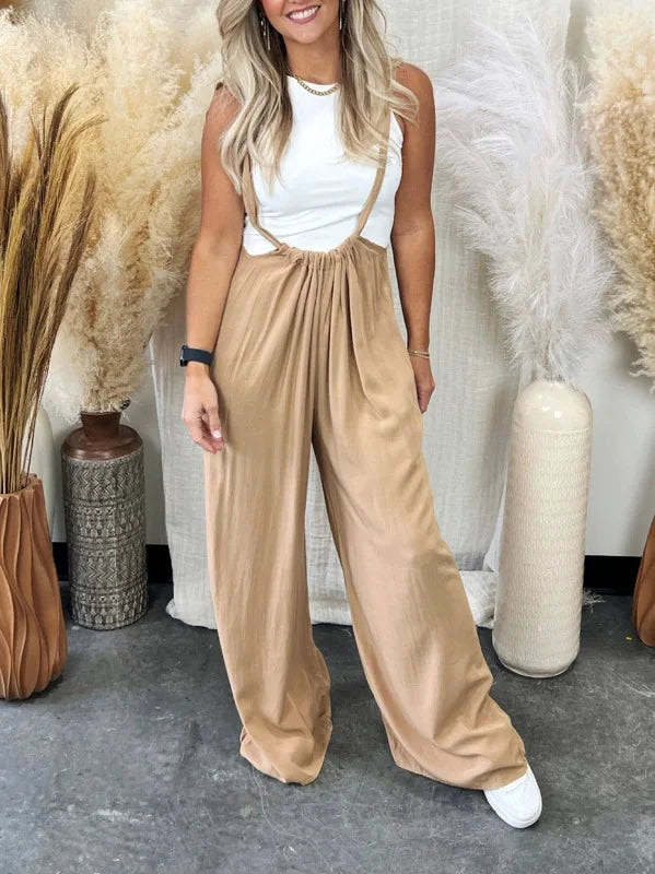 HOT SALEWomen Soft Loose Solid Color Jumpsuit 50% OFF Flash Sale