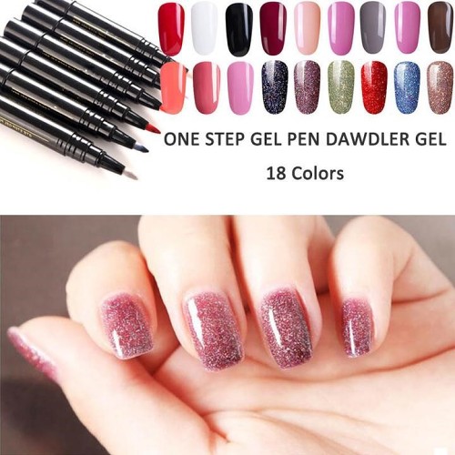 (Last Day Flash Sale-50% OFF)One Step Nail Gel Pen-Buy 9 Get 9
